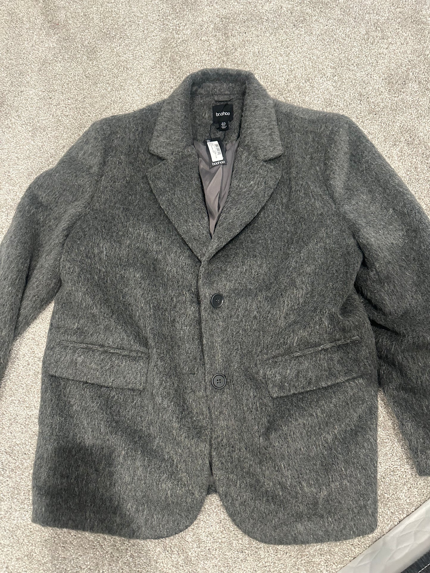 Boohoo Textured oversize blazer