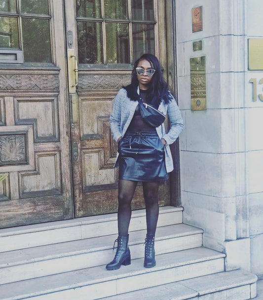 Marc Fisher Black lace up bootie