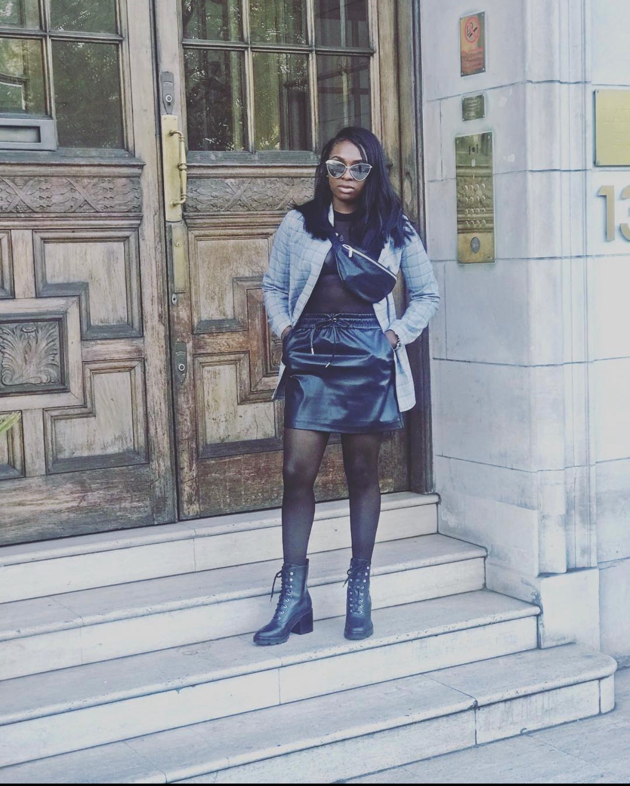 Mini Faux Leather Skirt