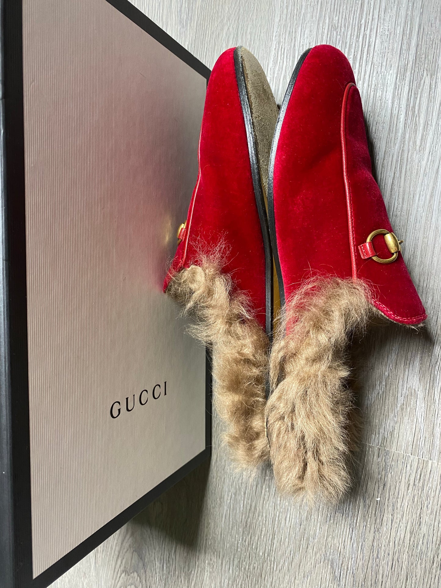 Gucci Velvet Slippers